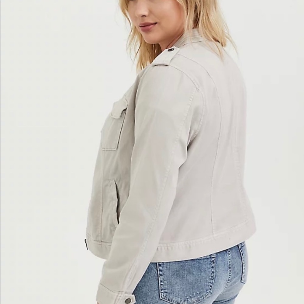 torrid Plus Size 2x 1x Utility Moto stretch Jacket - Picture 4 of 4